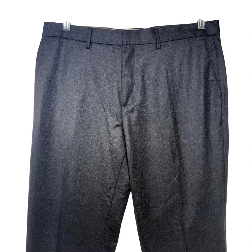 Banana Republic Tapered Fit Dress Pants Mens 35x30 Charcoal Gray 744351-00-1 NEW